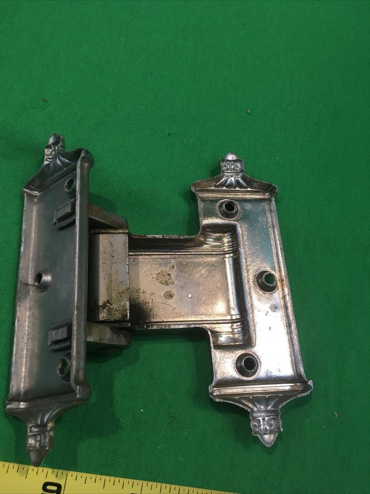 VINTAGE ICE BOX HANDLE WITH LATCH & HINGES HARDWARE