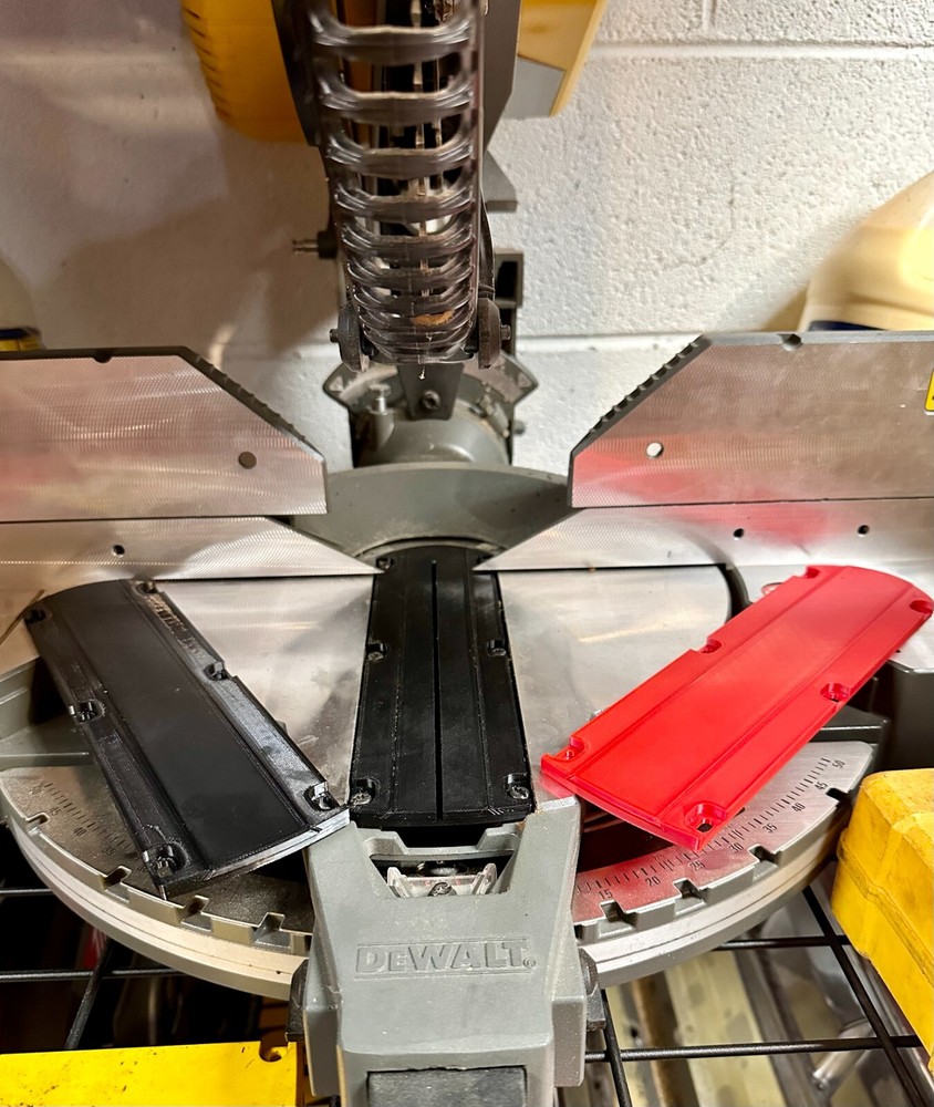 Miter Saw Zero Clearance Inserts/2 inserts/ compatible dewalt/zero clearance