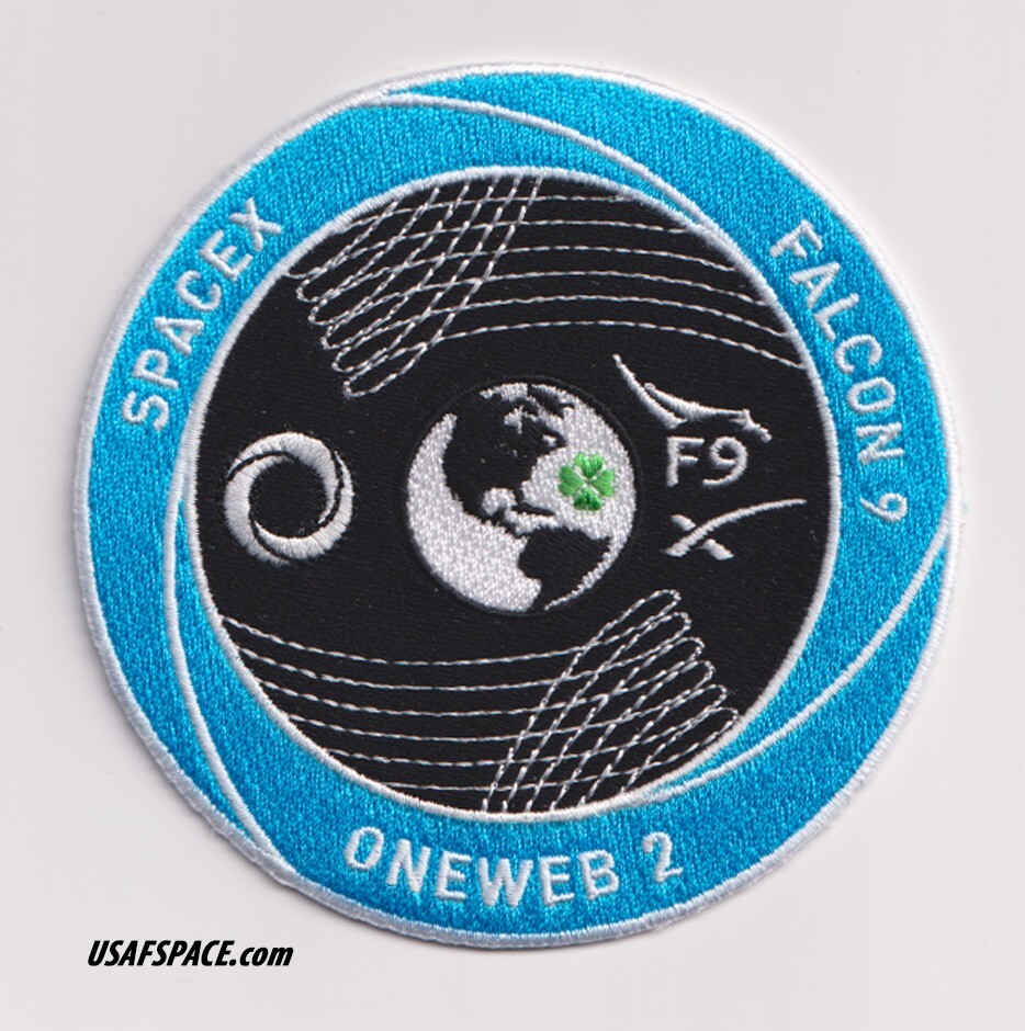 Authentic ONEWEB 2 SPACEX FALCON-9 Mission EMPLOYEE Patch