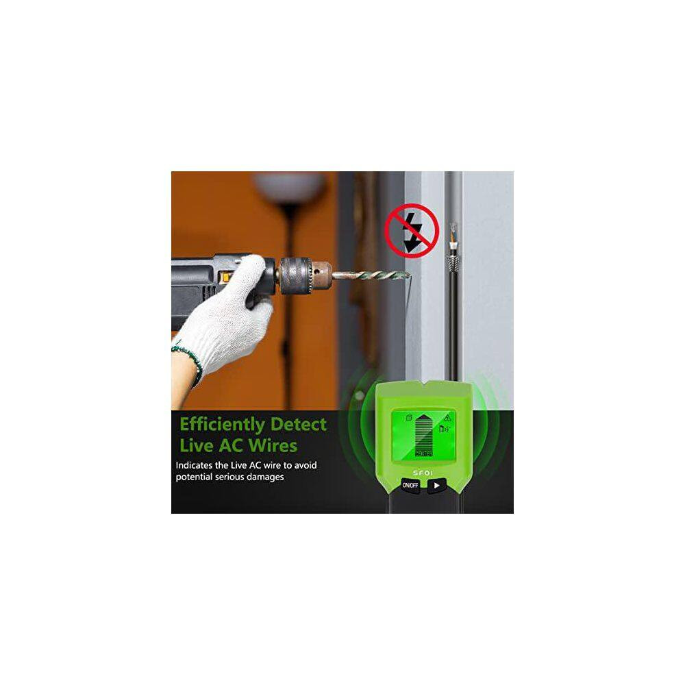 5 in 1 Electronic Sensor Wall Scanner with LCD Display and Sound Warning for Woo