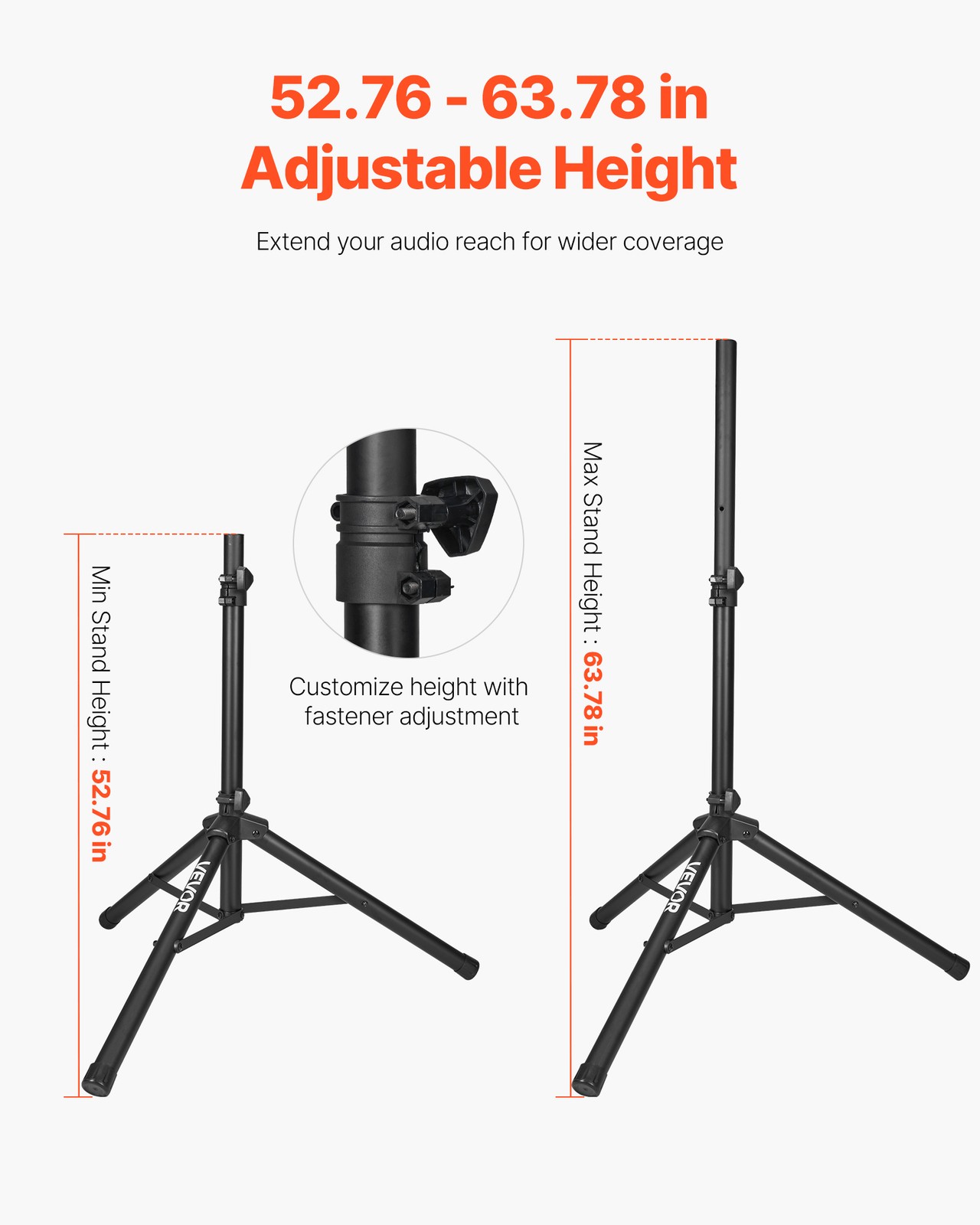 VEVOR 2 X 10in Speakers PA System 800W Mixer Wireless Bluetooth Mic for DJ Party