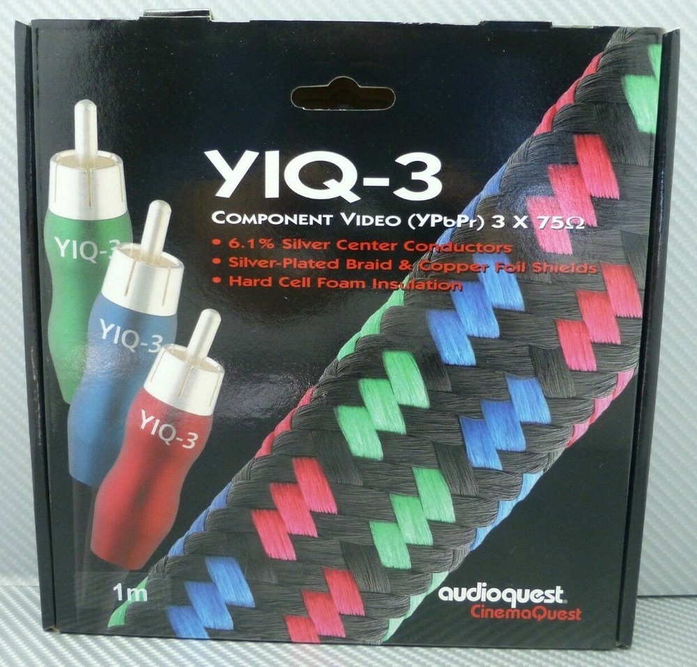 Audioquest YIQ-3 Component Video Cable 1 meter