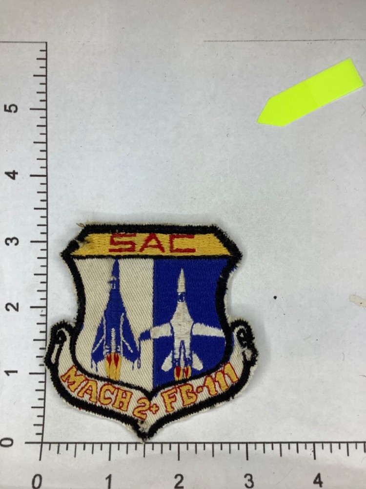 VINTAGE USAF SAC MACH 2 FB-111 SQUADRON PATCH