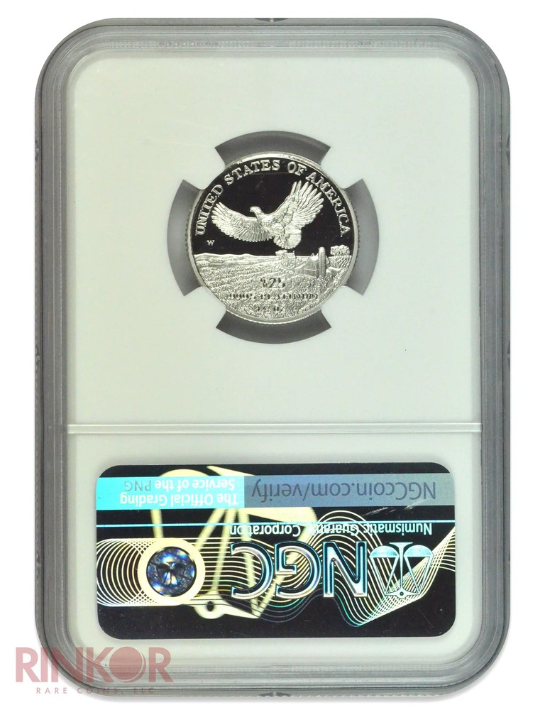 2000-W Platinum 1/4oz Eagle P$25 NGC PF 70