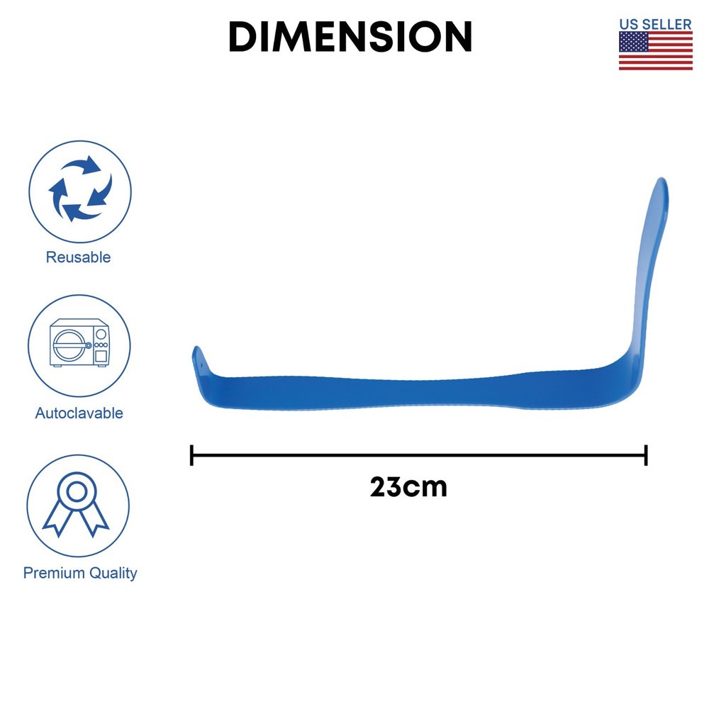 Insulated Deaver Right-Angled Retractor 9" 1" Blade Width surgical Instruments
