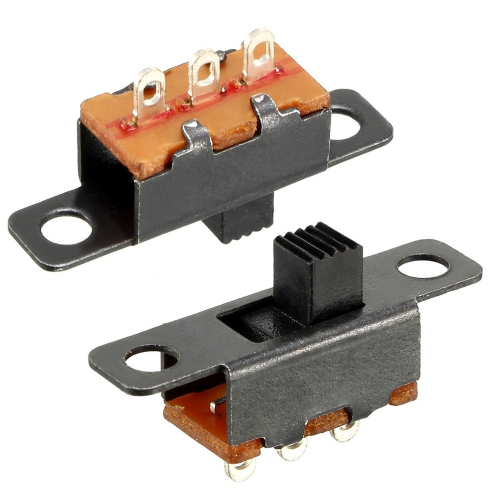 40pcs. 3mm Vertical Slide SPDT Switch 3 Terminal PCB Panel Hitch