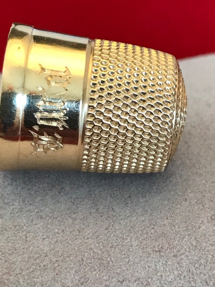 Simons Bros .SOLID 14K GOLD THIMBLE ~ Yellow Gold