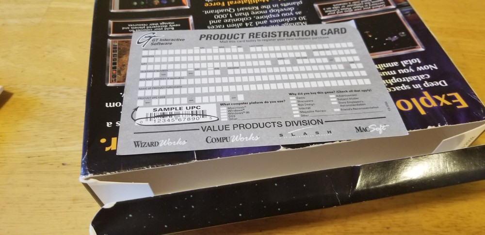 Star Control 3 MAC CD game! BIG BOX COMPLETE w poster