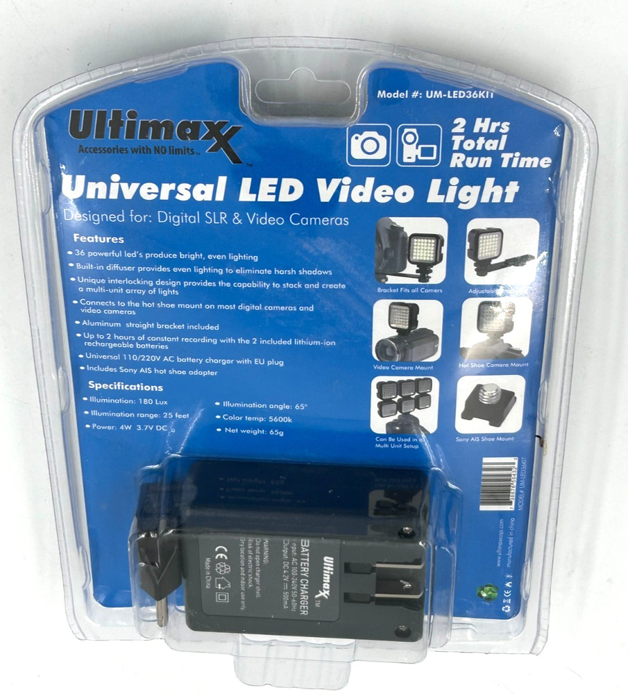 Ultimaxx UM-LED36KIT Universal LED Video Light