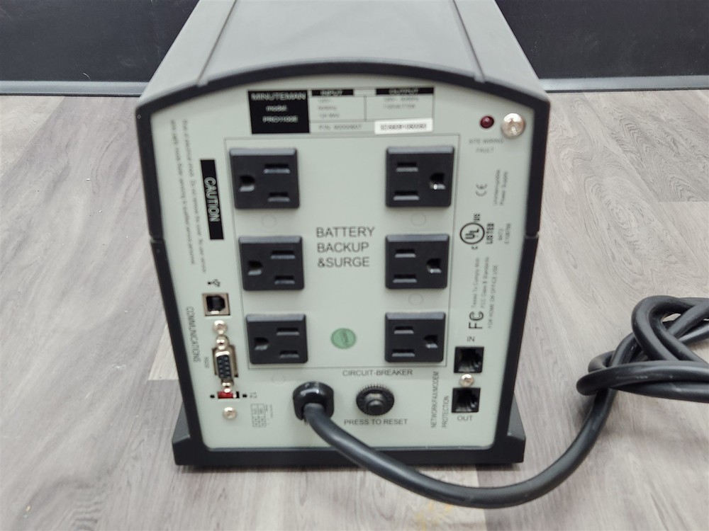 ⭐️⭐️⭐️⭐️⭐️ Minuteman PRO1100E Line Interactive Rack Tower Working Needs Battery