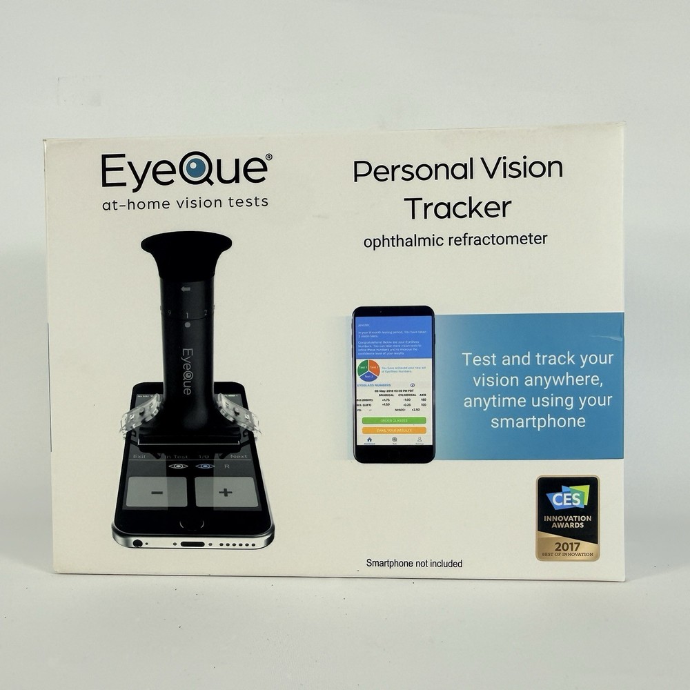 EyeQue Personal Vision Tracker Ophthalmic Refractometer Home Test Kit SEALED NEW