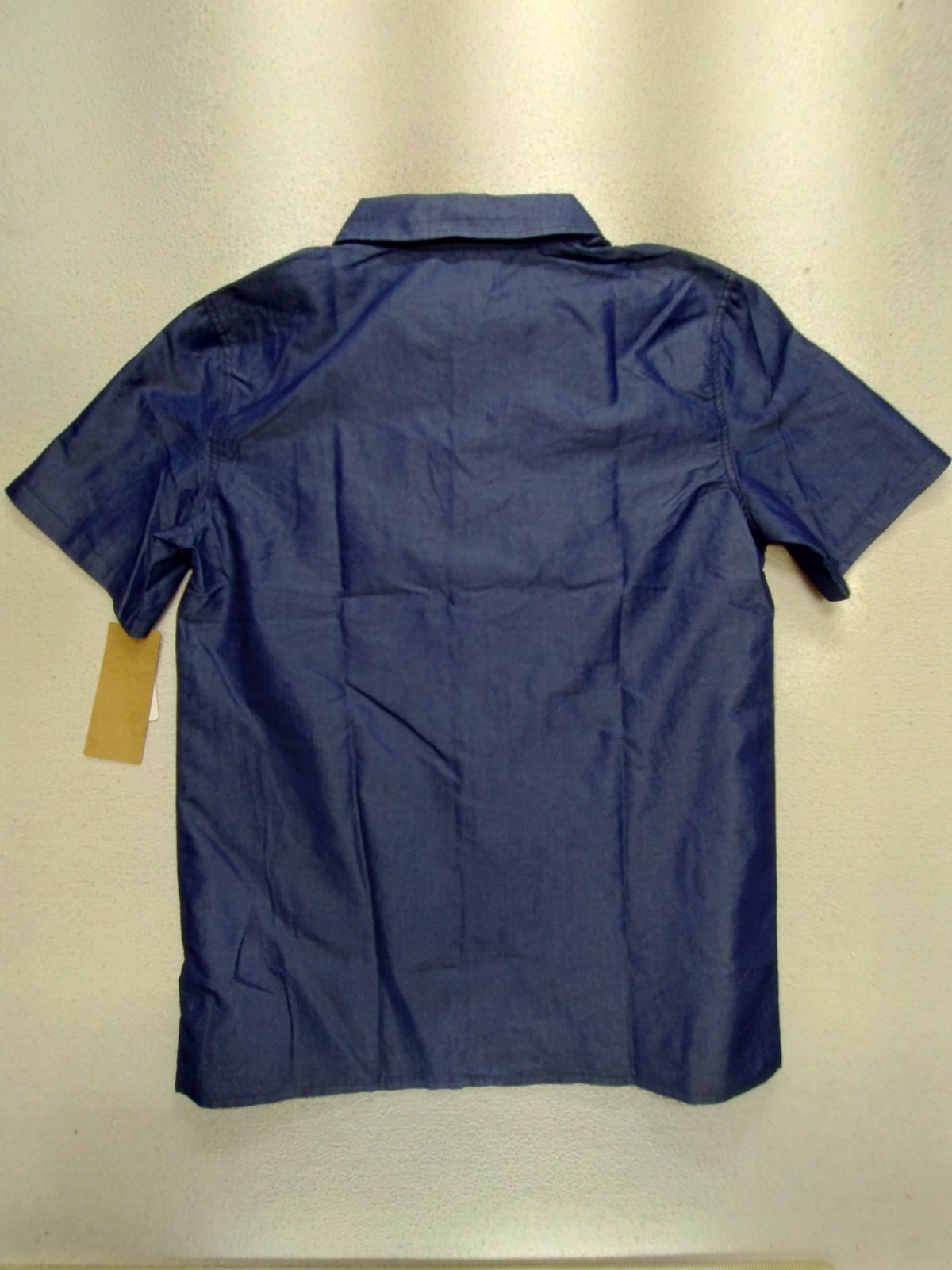 NEW Chef Works Urban Collection Short Sleeve Shirt Large Men Blue Restaurant NWT