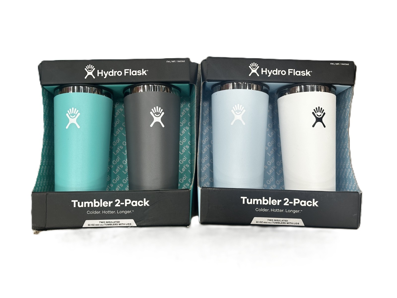 Hydro Flask 2-Pack Tumbler With Lid Stainless Steel 22 oz Travel Cup