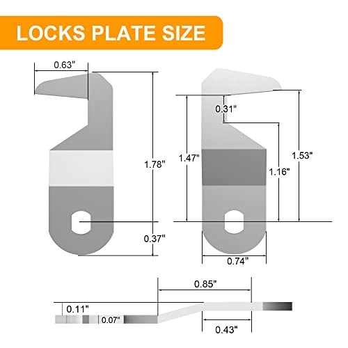 Tool Box Locks with Keys, Tubular Cam Lock, Toolbox Lock Replacement for