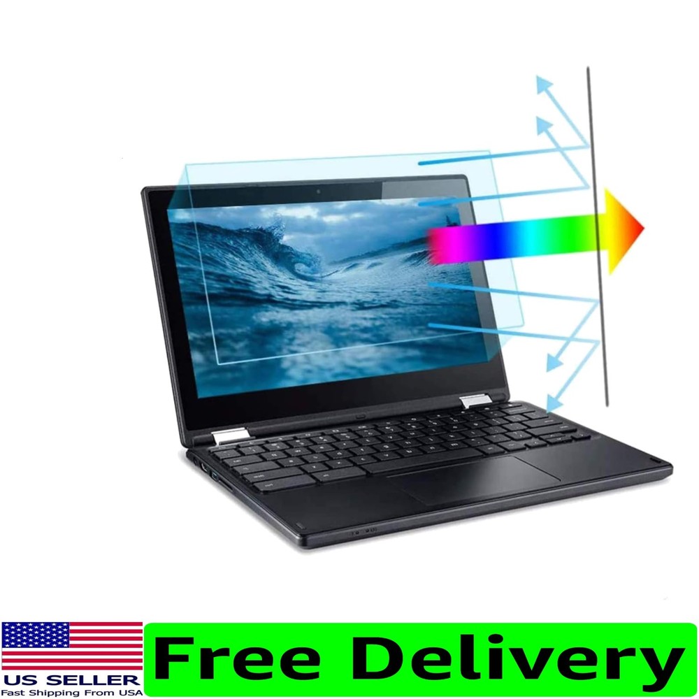 11.6" Blue Light & Glare Blocking Screen Protector – Easy Install 2 Pack