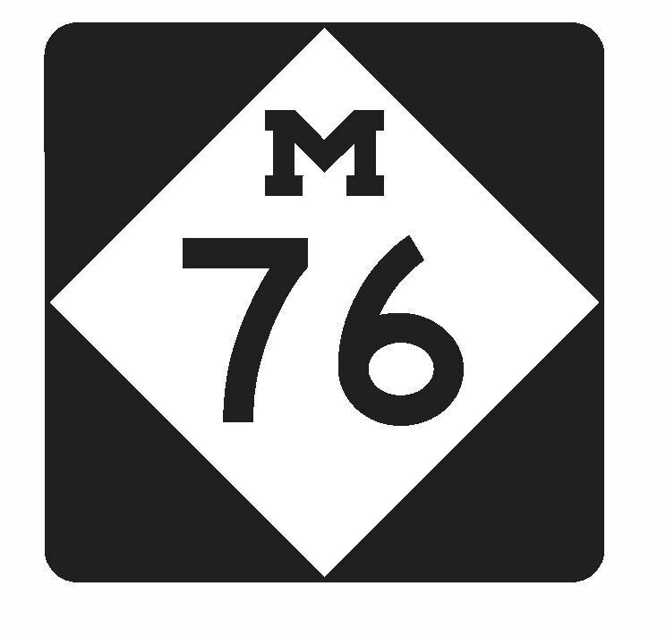 Michigan State Highway 76 Sticker Decal