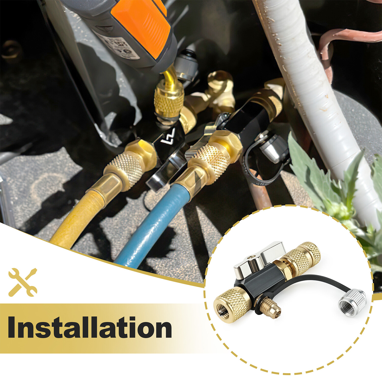 Mega Flow Vacuum Rated Valve Core Removal Tool – 1/4" System Connection