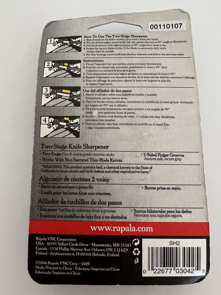 Rapala - Two STage Knife Sharpener - Model #SH2