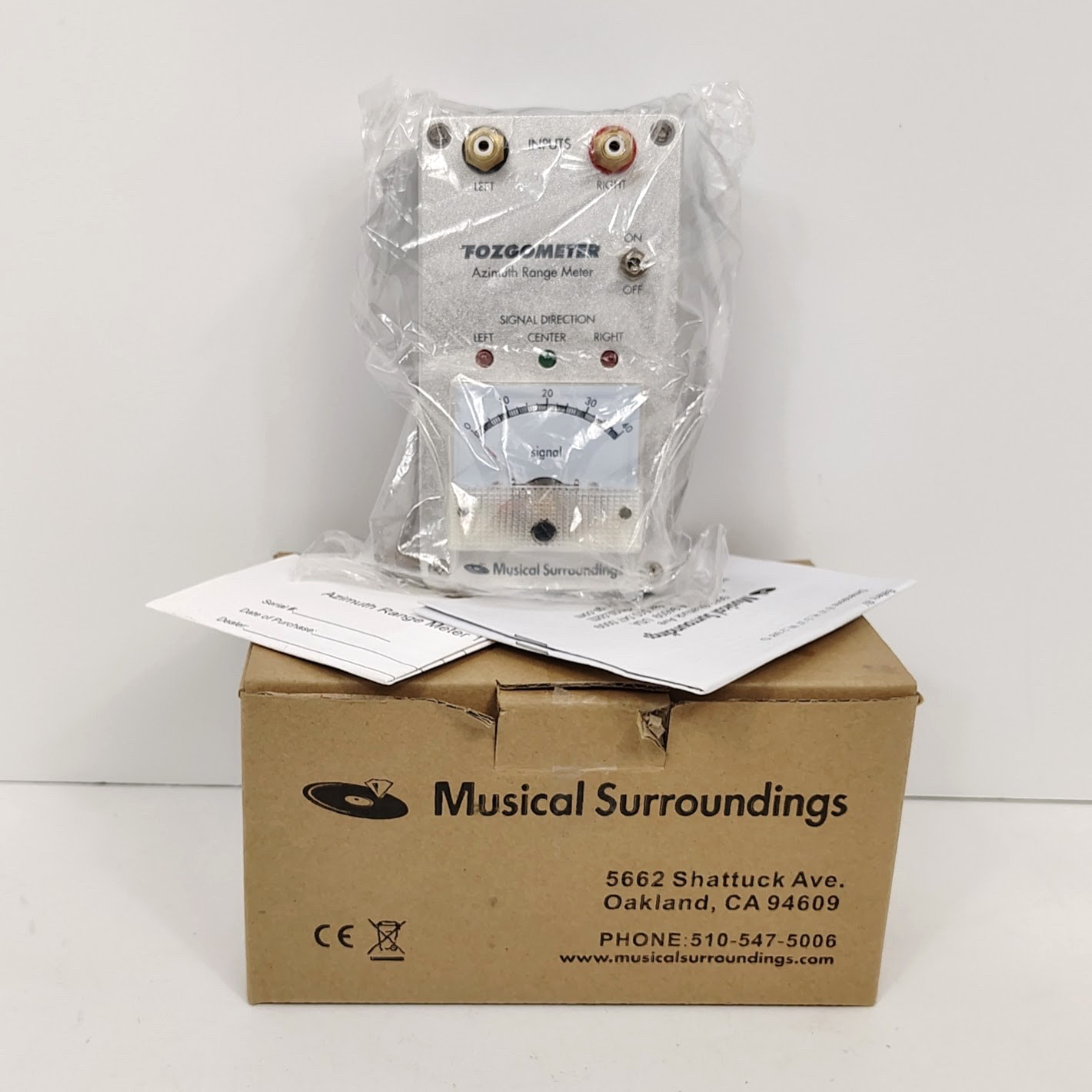 Musical Surroundings FOZGOMETER Azimuth Range Meter Signal Direction Indicator