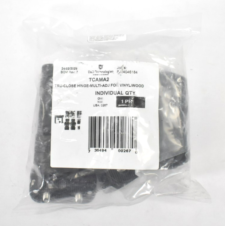 D&D Technologies TCAMA2 Multi Adjust Regular Duty Gate Hinges Self Closing
