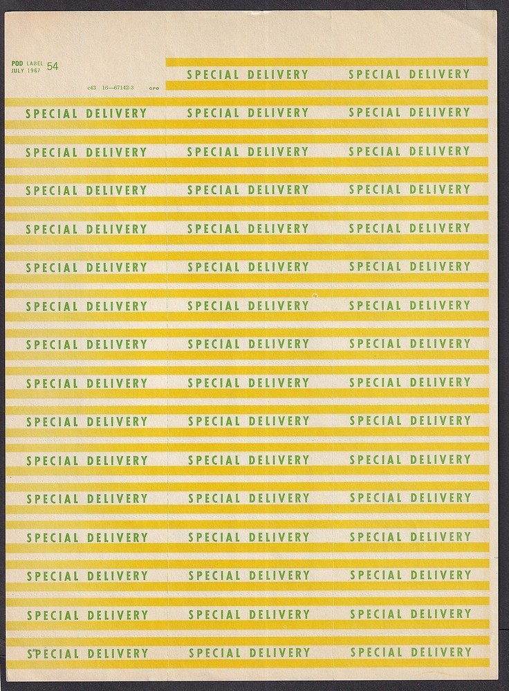 US Airmail & Special Delivery sheets (14 sheets)