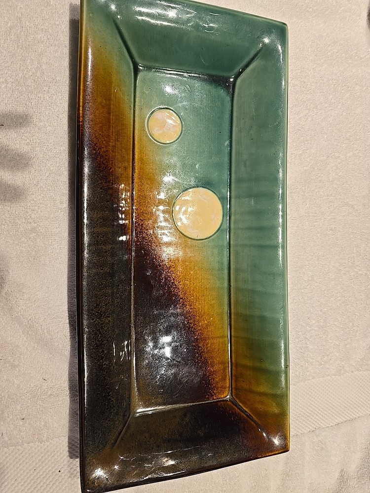 Vintage Handcrafted Pottery Appetizer Tray