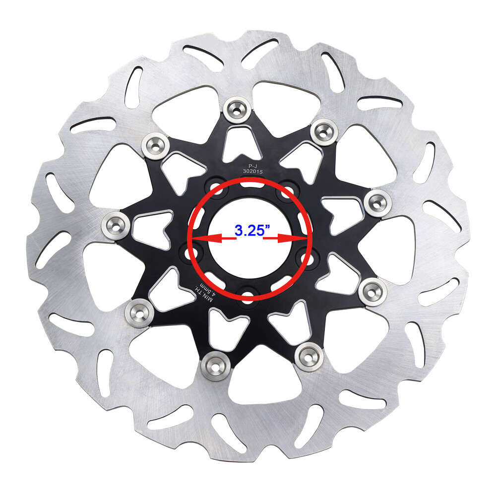11.5" Black Floating Front Brake Rotor for Harley Softail Dyna Touring Sportster