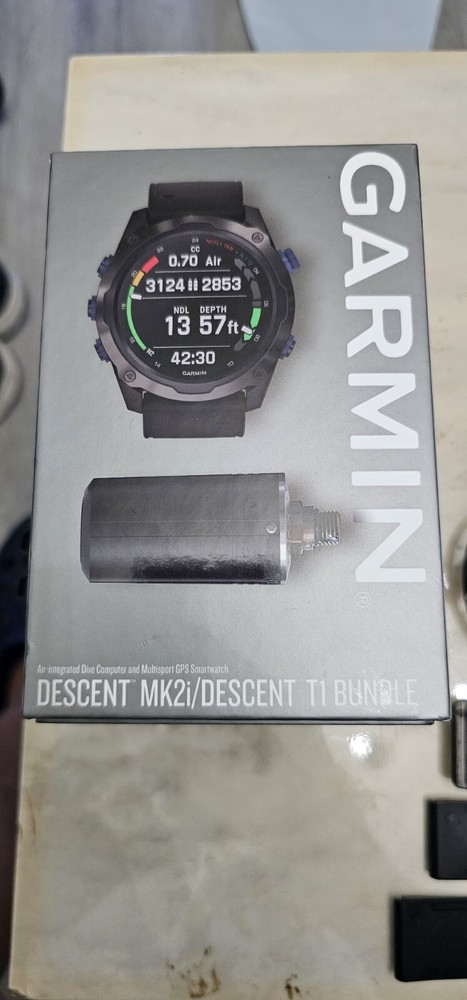 Garmin Descent Mk2i with Descent T1 Bundle, Garmin Dive Computer w/ Transmitter
