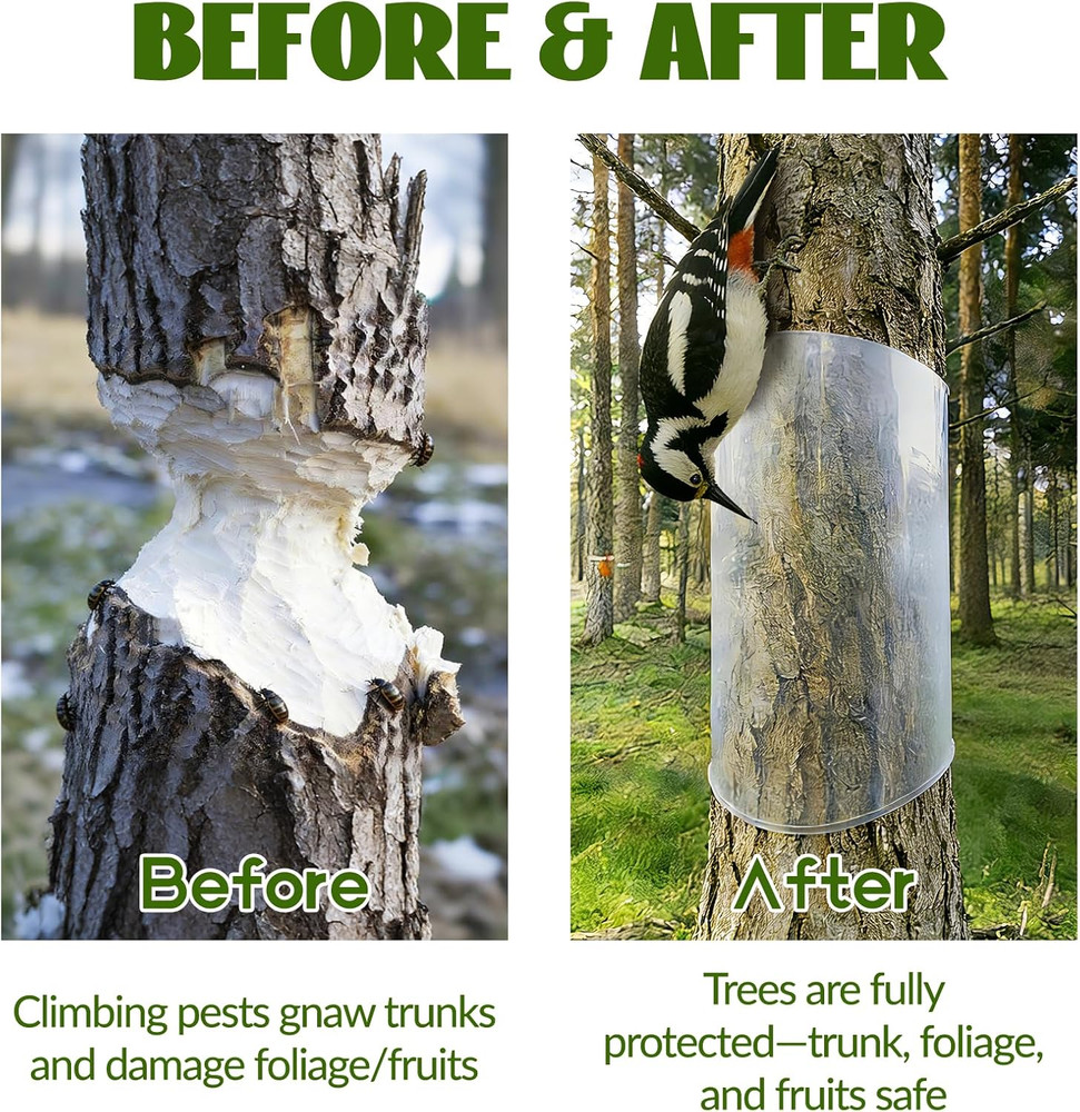 Iguana Tree Wrap, Tree Trunk Protector Guard PET Plastic Thickened Tree-Safe Gua