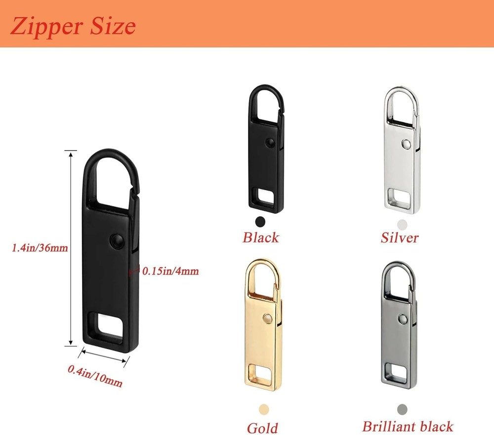 Zipper Pull Replacement Upgraded, 8 Pcs Detachable Zipper Pull Tabs for Lugga...