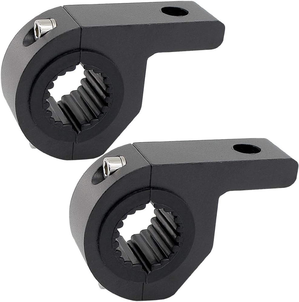 2PCS Adjustable Light Mount Brackets for Motorcycles, ATVs & Trucks 0.75-1.25"