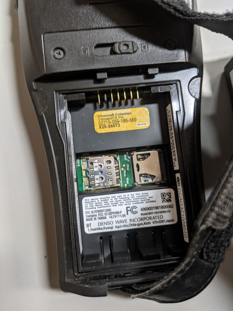 DENSO BHT1261 BHT-1261QWBG-CE Barcode Scanner with Battery