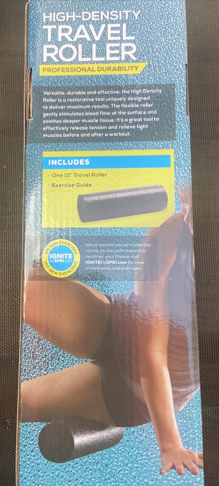 Ignite By SPRI High Density 18" Foam Roller - Black
