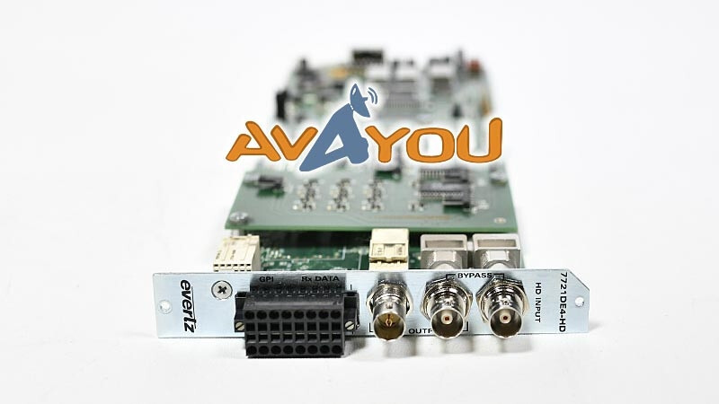 Evertz 7721DE4-HD HD/SD-SDI Quad Data Embedder +3RU