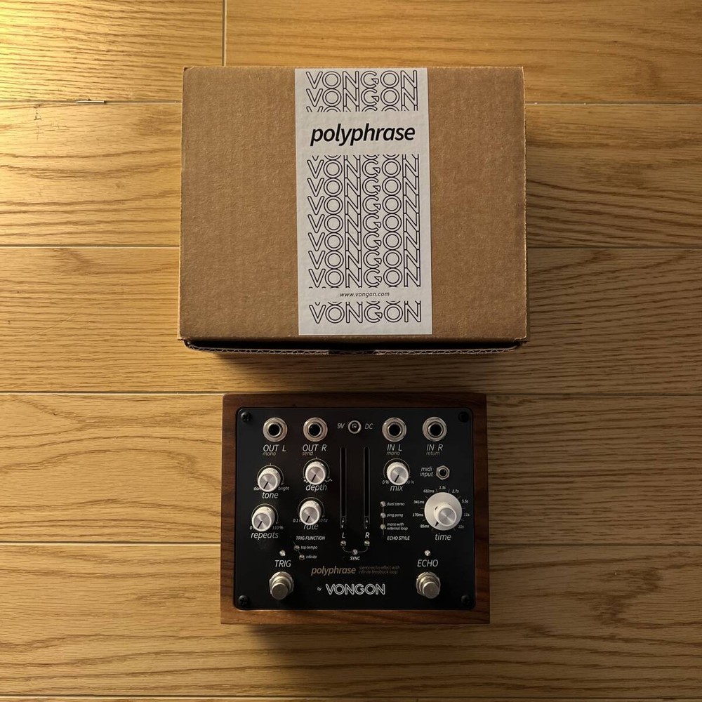 VONGON Polyphrase Stereo Echo Loop Device 1970s Digital Delay Inspired Used