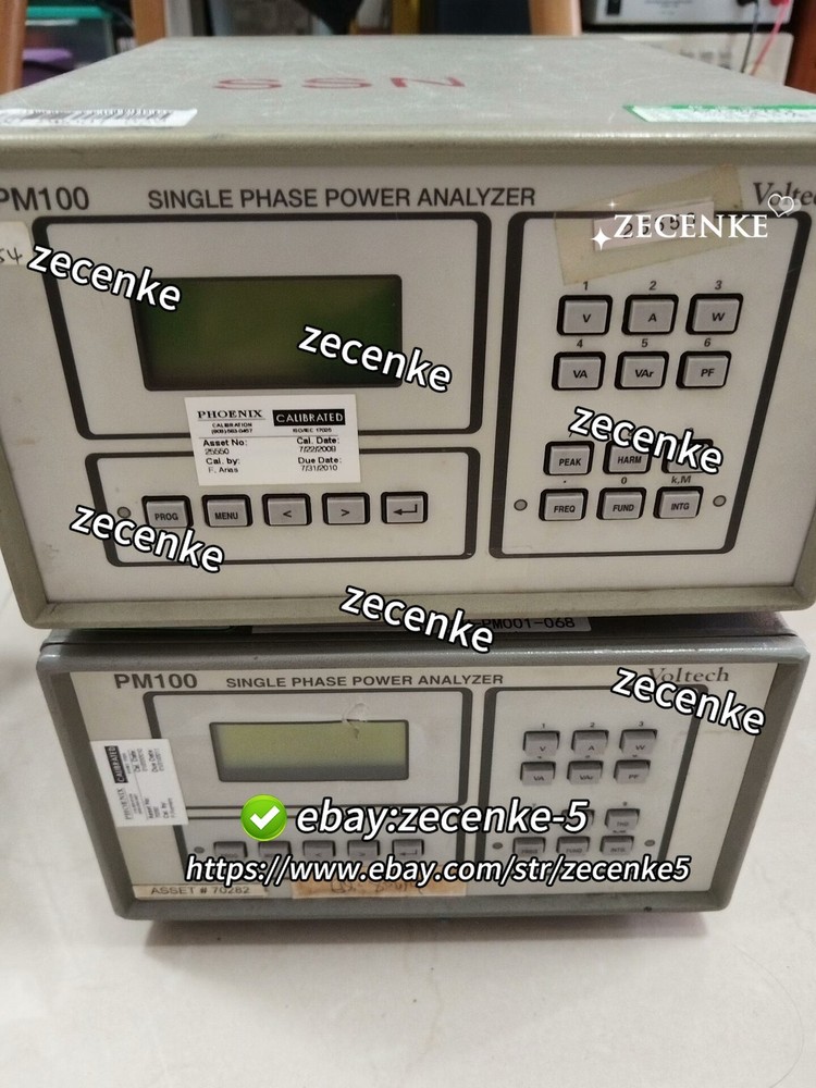 1PCS Voltech PM100 Single Phase Power Analyzer used