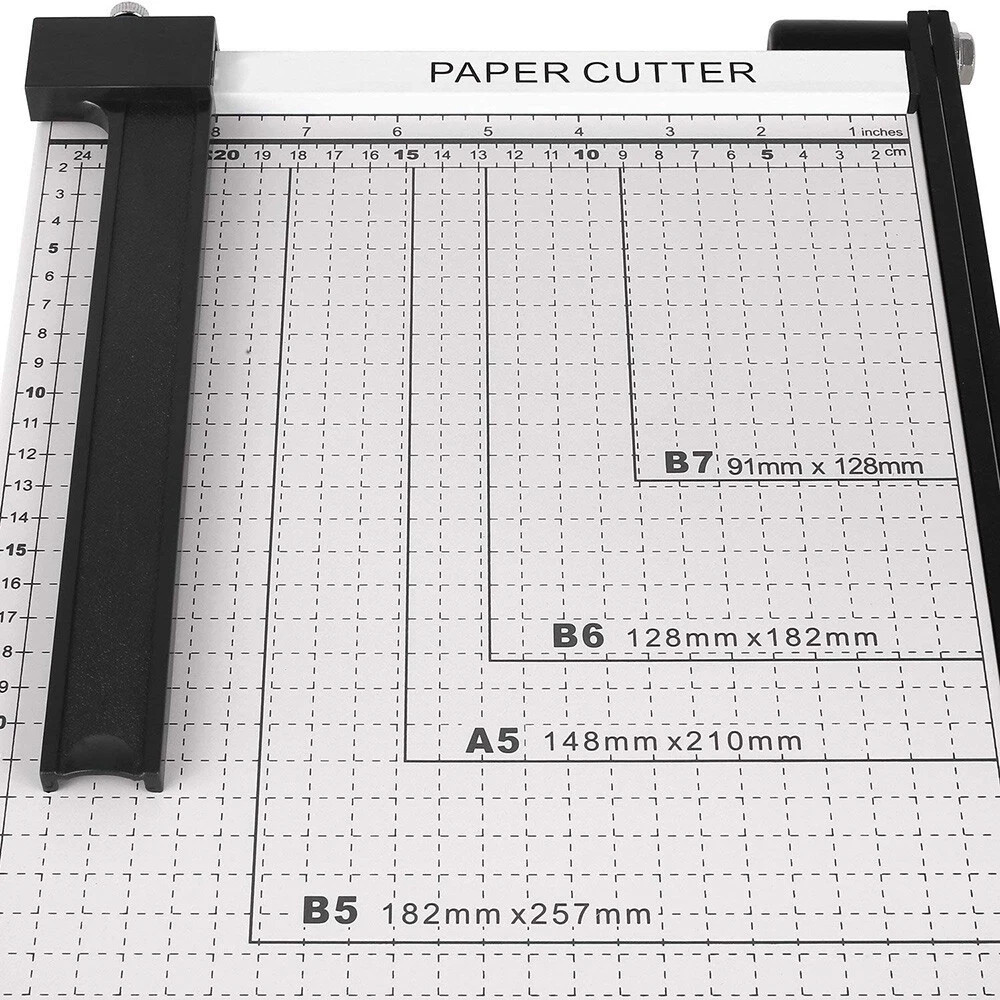 A4 Guillotine Paper Cutter (12" x 10"), Paper Trimmer with Multi Sheet Capacity