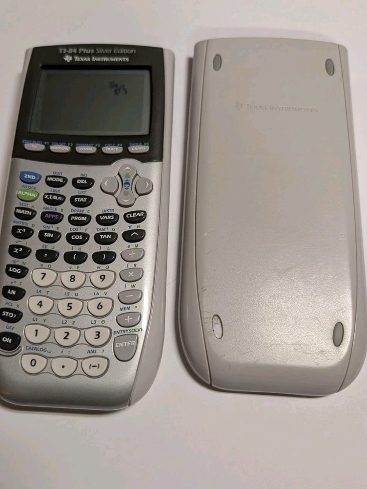 Texas Instruments TI-84 Plus Silver Edition Calculator Tested Read Description
