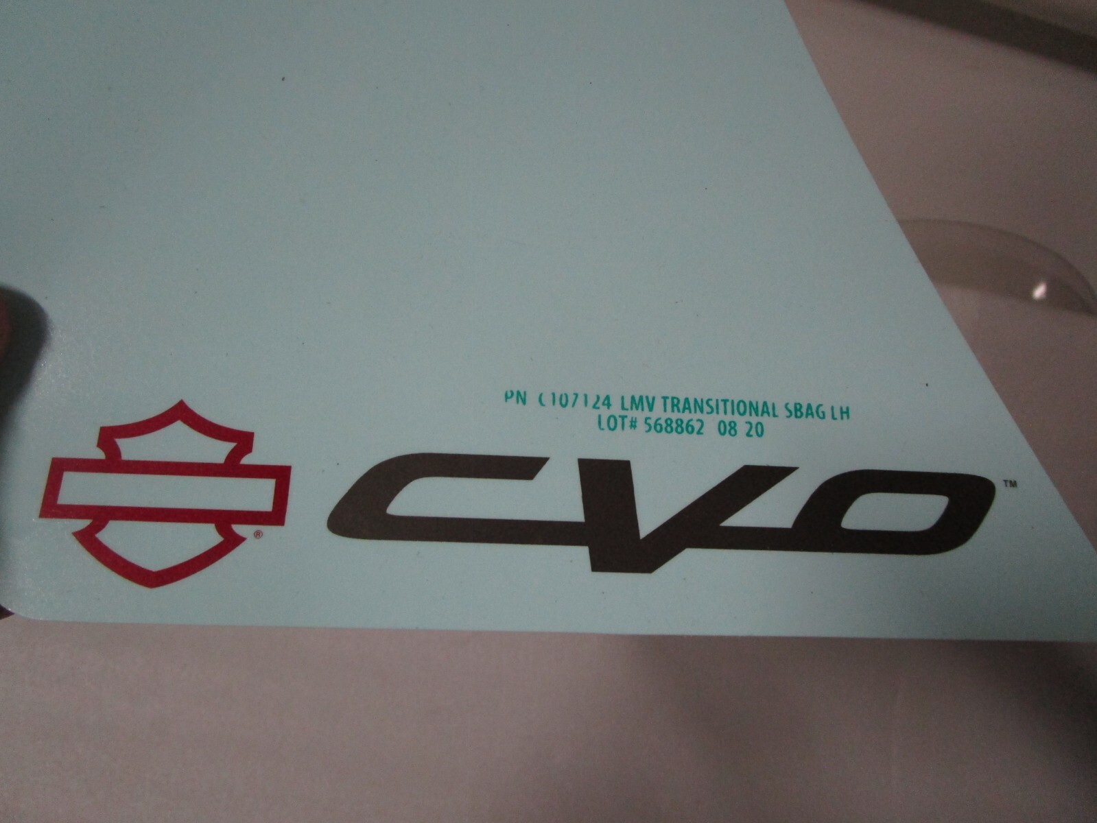 Genuine Harley Davidson Touring CVO Saddlebag Waterslide Decals PAIR