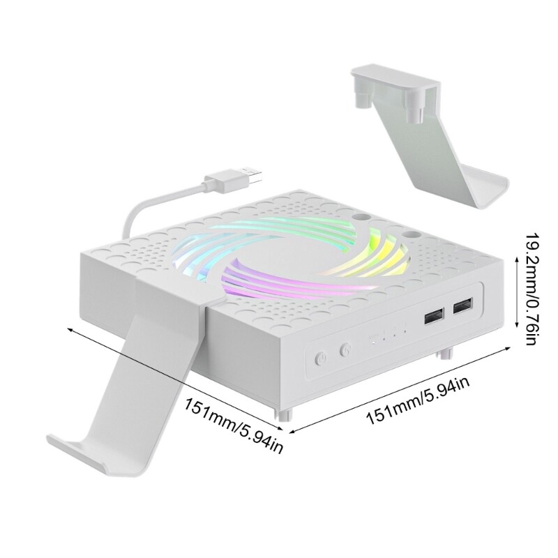 Cooling Fan with Light for Series Cooling System 3 Speed Adjustable