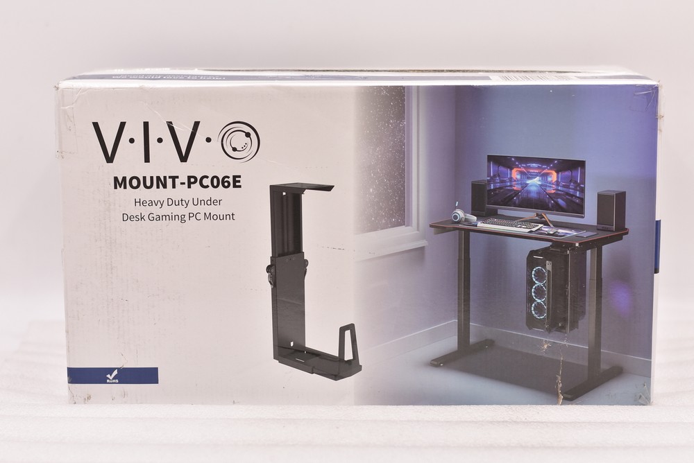 VIVO Adjustable Under Desk Gaming PC Mount Medium-Large CPU Holder, MOUNT-PC06E