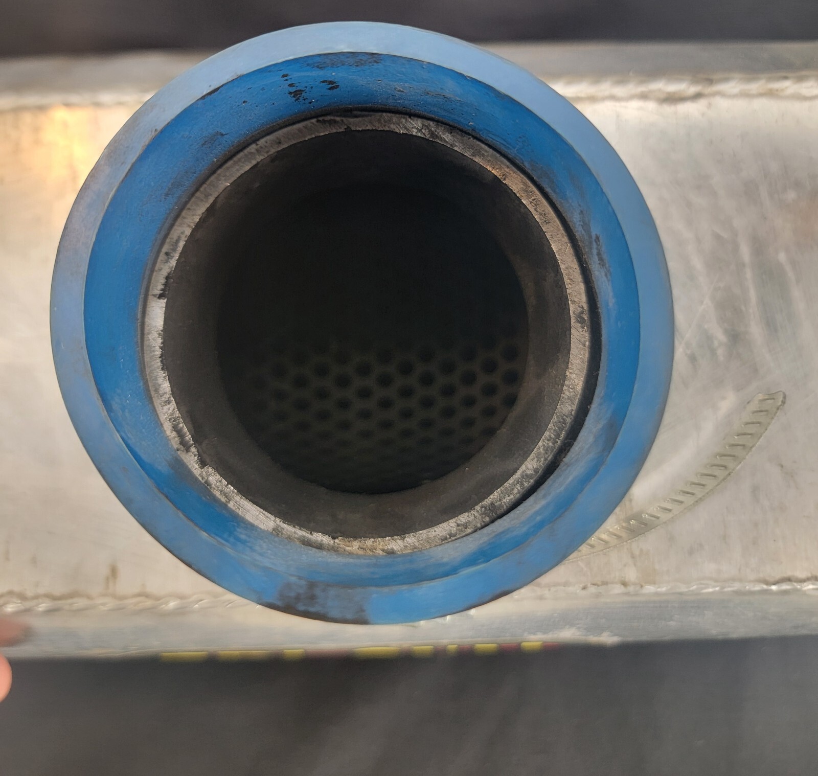 DG Tri-Oval Yamaha Kawasaki Jet Ski Silver Metal Aluminum Exhaust Water Box