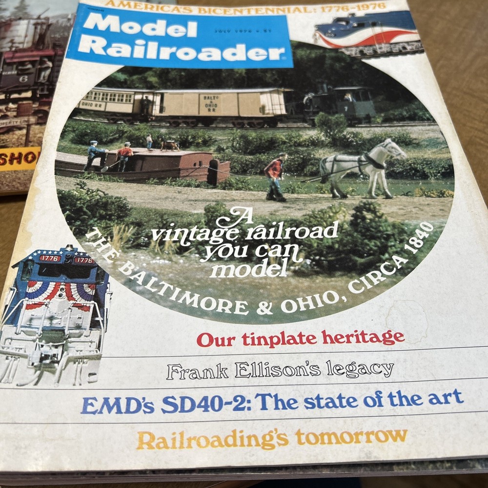 1976 Model Railroader 9 issues, March Thru May & July Thru December