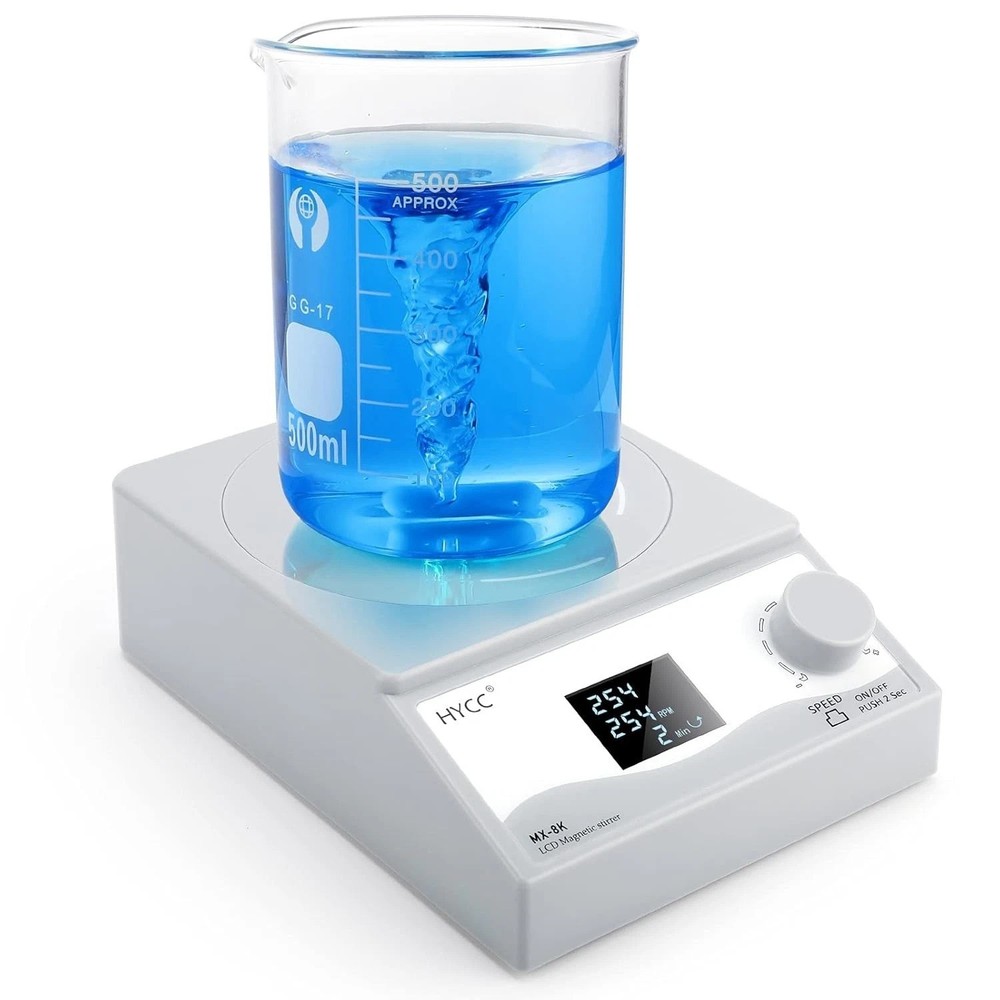 Digital Magnetic Stirrer Laboratory Stir Plate Plate with Timing Function LCD...