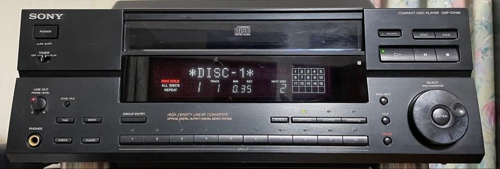 Sony CDP-CX100 Mega Storage 100 Disc CD Changer Player Jukebox Pro Fully Works