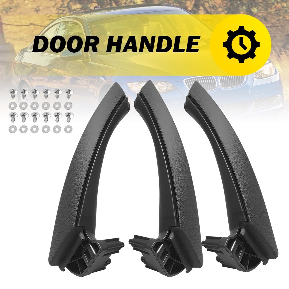 6PCS/Set Interior Door Pull Handle Trim Cover For 2005-2013 BMW E90/E91/E92/E93