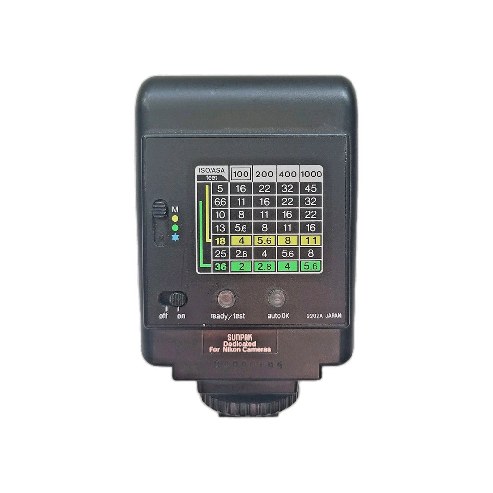 Sunpak Auto 221 D Camera Flash Dedicated For Nikon Cameras