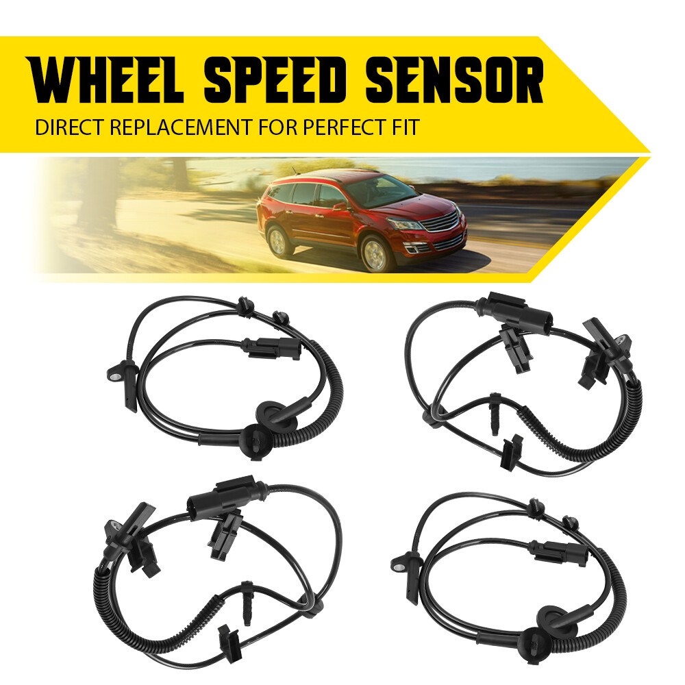 4x Front & Rear ABS Wheel Speed Sensor for Chevrolet Traverse Buick Saturn GMC A
