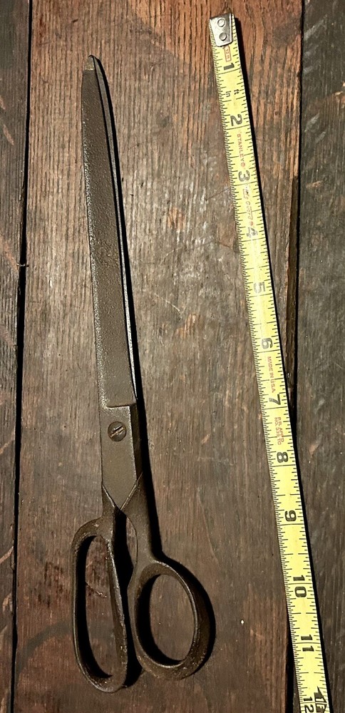 Antique Metal Sewing Scissors 11 1/2”