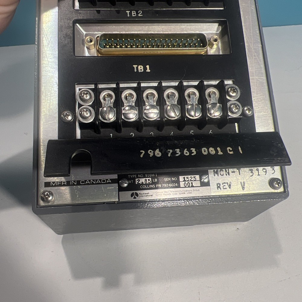 COLLINS MR-201 RECEIVER CONTROL